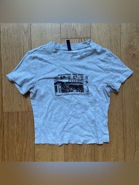 3/$15 Divided Grey Graphic Tee